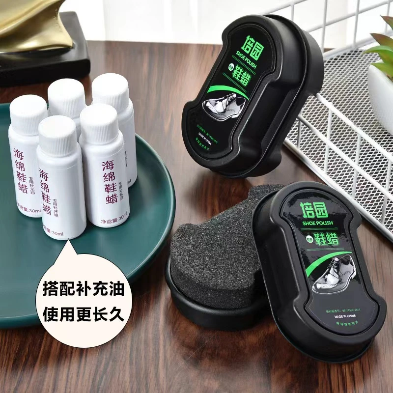【4盒鞋蜡+2瓶补充液】家用无色鞋蜡护理皮鞋皮衣抛光保养真皮
