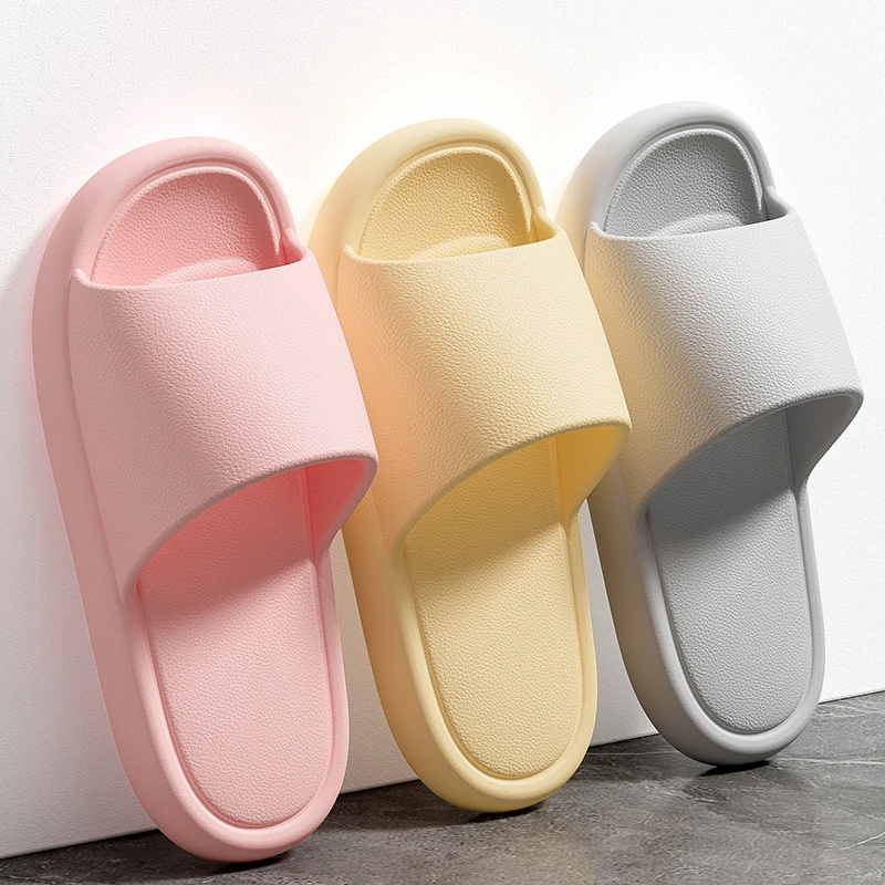 路拉迪简洁速干情侣拖鞋女皮纹舒适超轻便浴室洗澡防滑夏天凉拖男