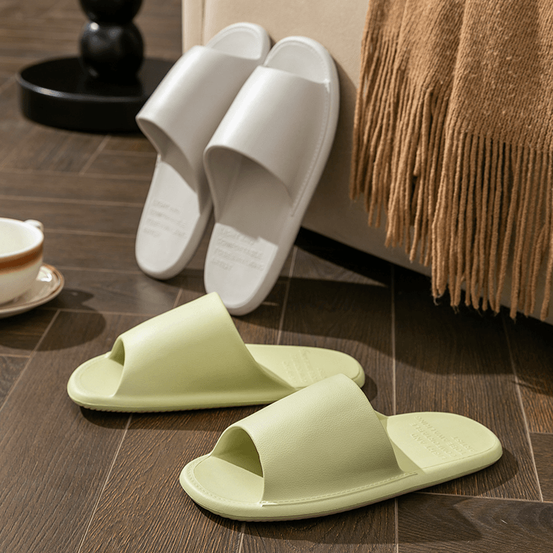 居家用简约凉拖女夏天柔软浴室洗澡用防滑速干防臭软底情侣拖鞋男