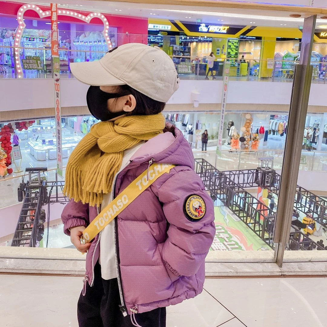 2025儿童新款双面羽绒服防污面料中厚款小中大童男女童外套时尚潮