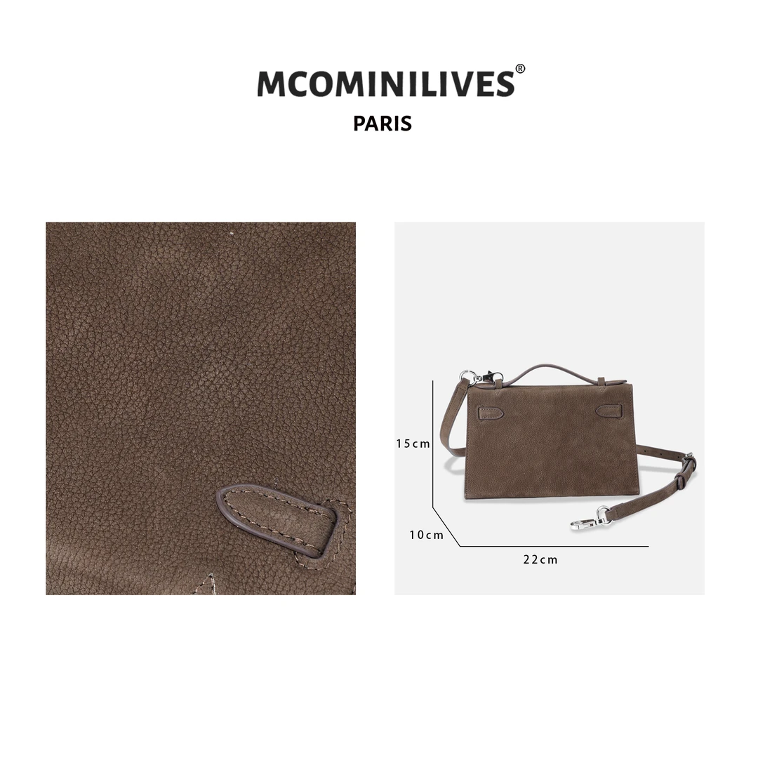 COCO SALOME-①【温柔祷歌】头层牛皮女士手提包复古小方包50119