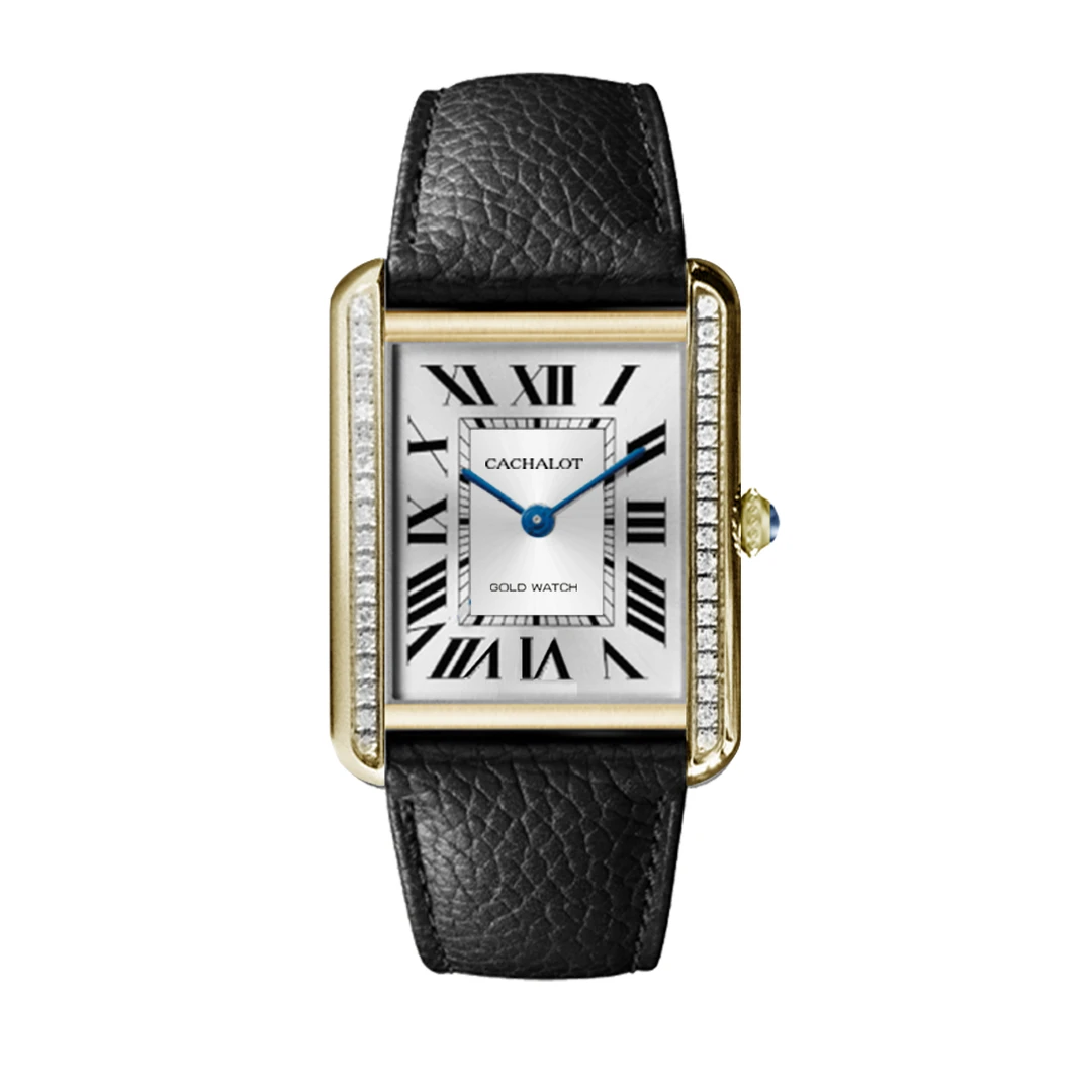 CACHALOT  坦克  经典款 情侣对表轻奢典雅气质女士防水潮流名表