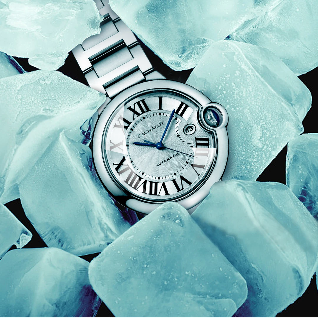 CACHALOT  蓝气球 复合链接 情侣对女款男士气质女士防水潮流名表