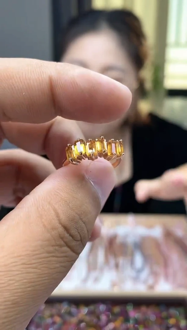 【闪购商品】碧玺戒指银S925镶嵌2