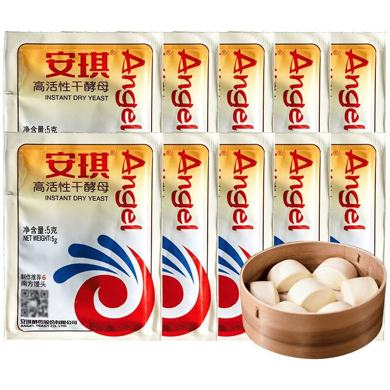 安琪酵母粉低糖即发高活性干酵母馒头包子面包耐高糖发酵粉5g家用