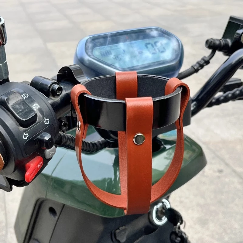 复古自行车山地单车电动车通用不锈全铝合金牛皮奶茶咖啡杯水杯架