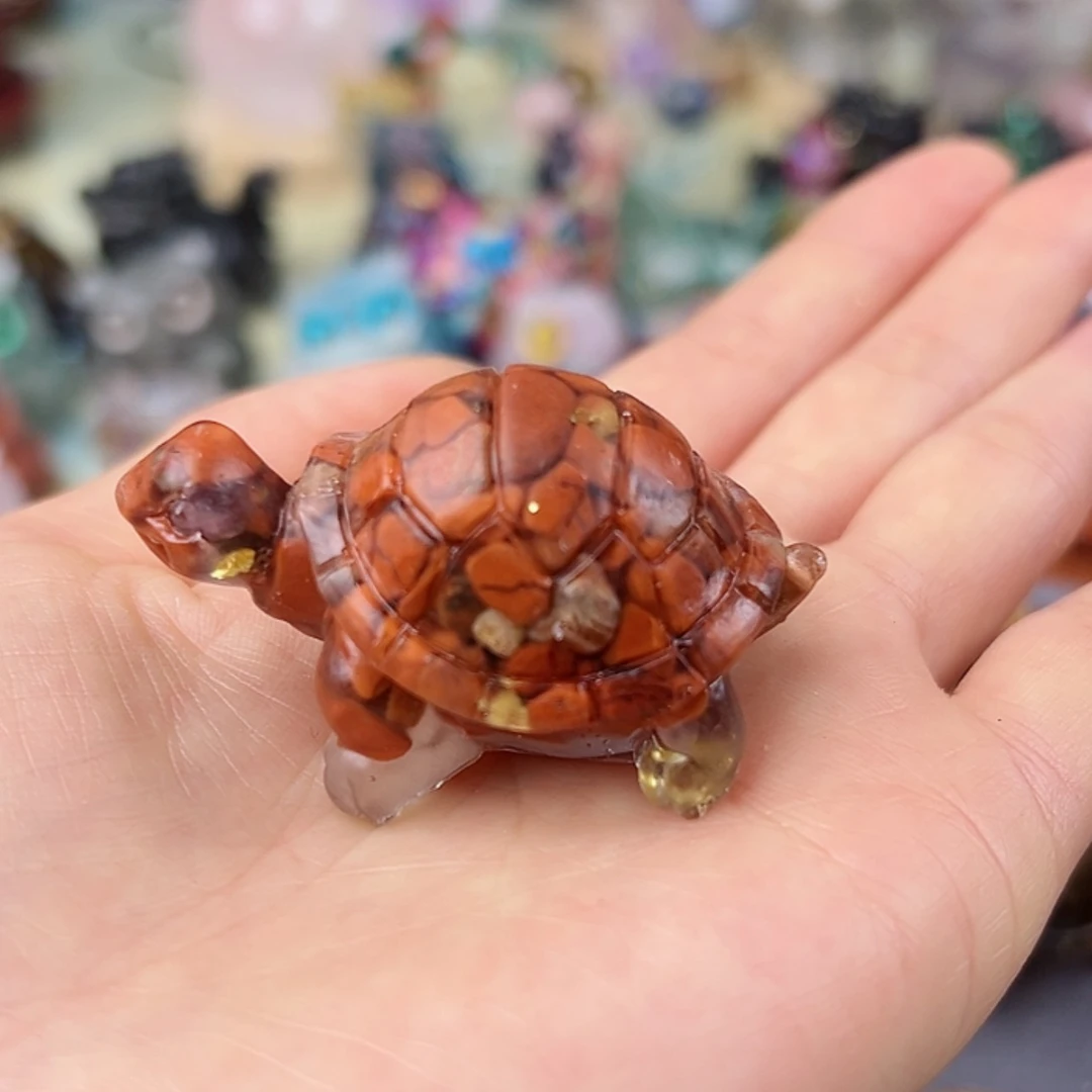 【闪购商品】紫晶大型摆件（非配饰）未镶嵌红色小龟