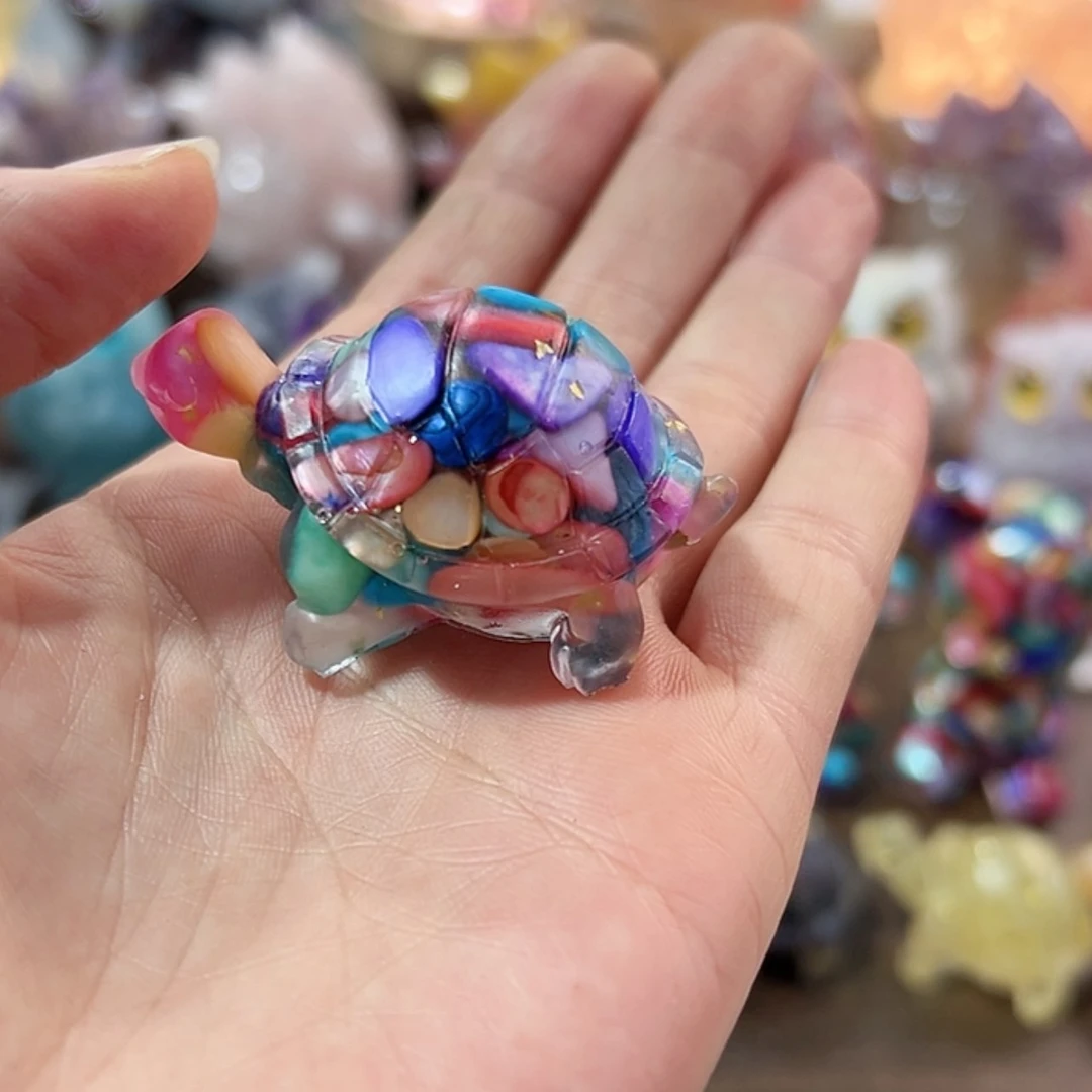 【闪购商品】紫晶大型摆件（非配饰）银S925镶嵌彩贝龟