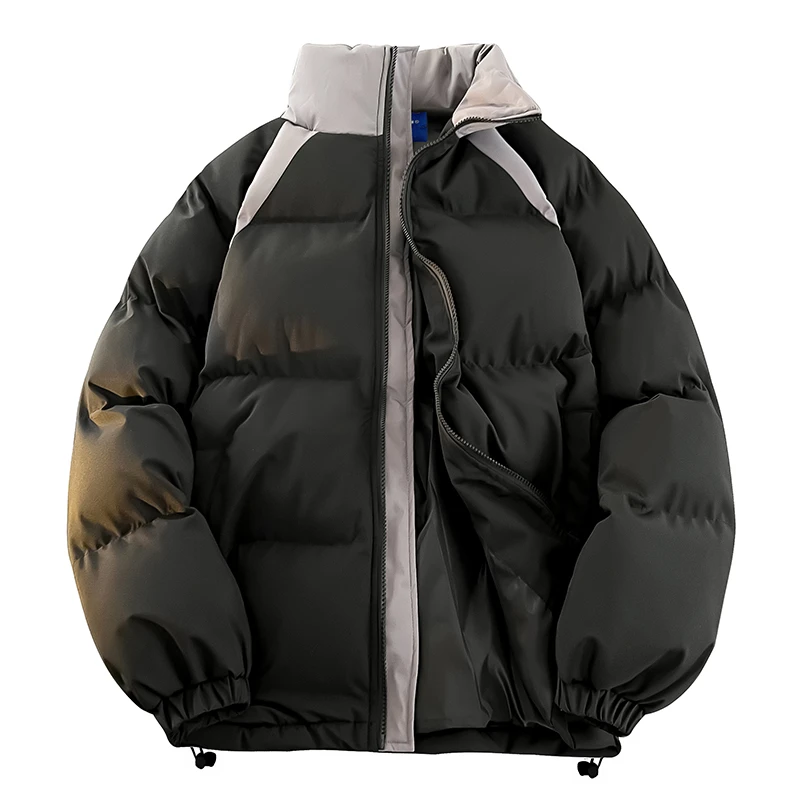 撞色插肩棉服冬季韩系立领厚款棉袄MY8927