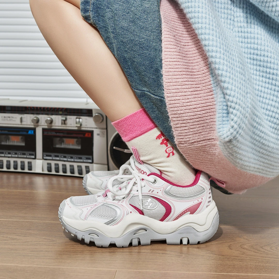 玛速主义2025春款薄荷曼波风厚底老爹鞋潮流轻便透气ins潮运动鞋