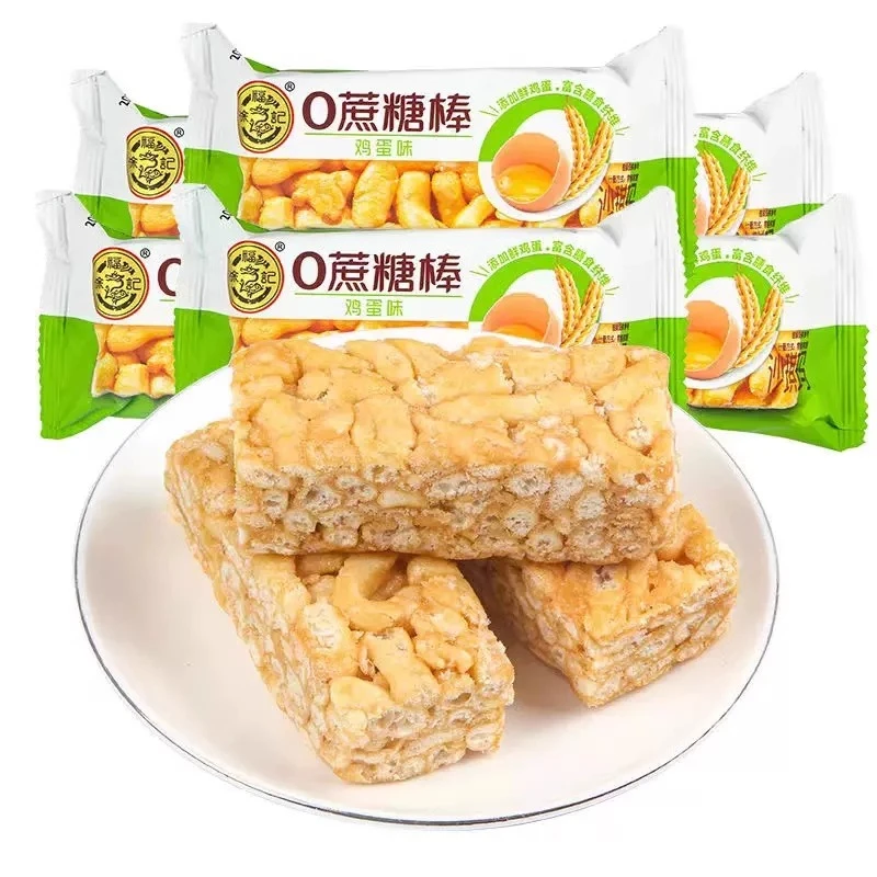徐福记沙琪玛鸡蛋味0蔗糖老式传统糕点早餐年货零食休闲散装批发