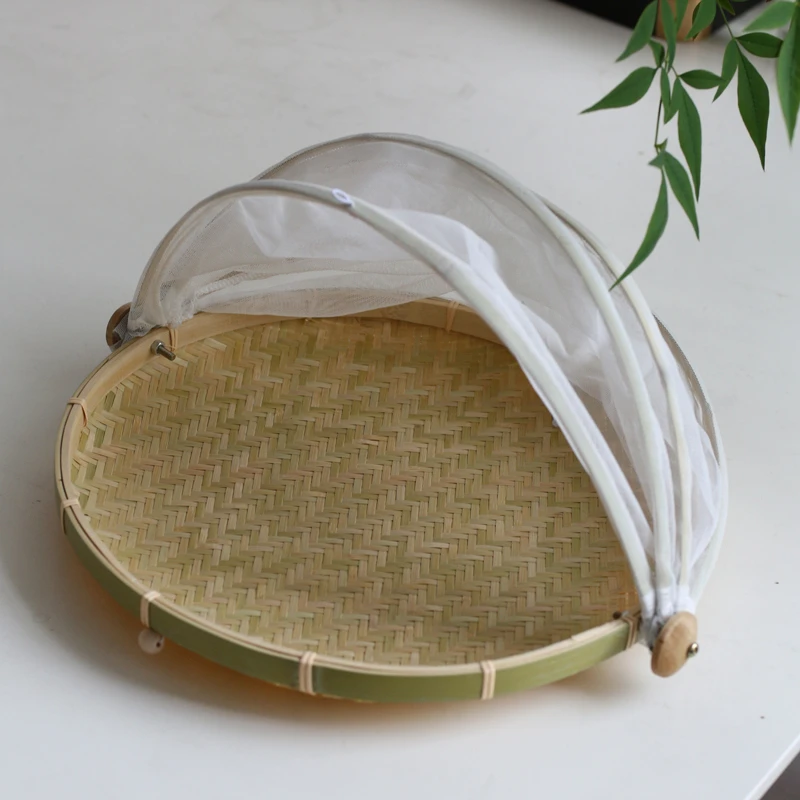 菜罩 防尘罩防虫罩晾晒篮干货馒头馍筐手工制品筛子农家圆形