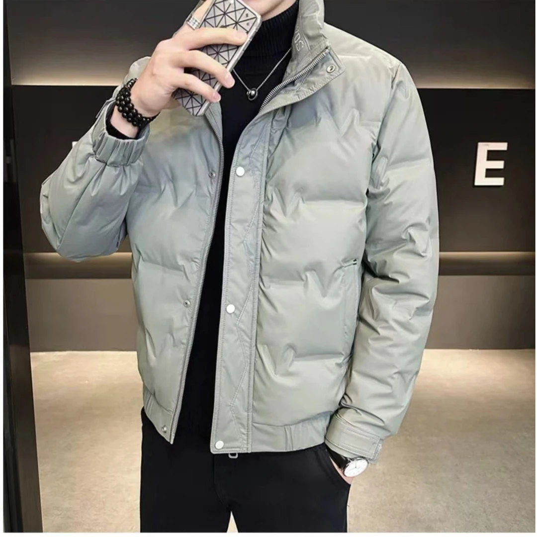 2024冬季新款立领短款棉服男士时尚潮流外套男休闲百搭韩版外套