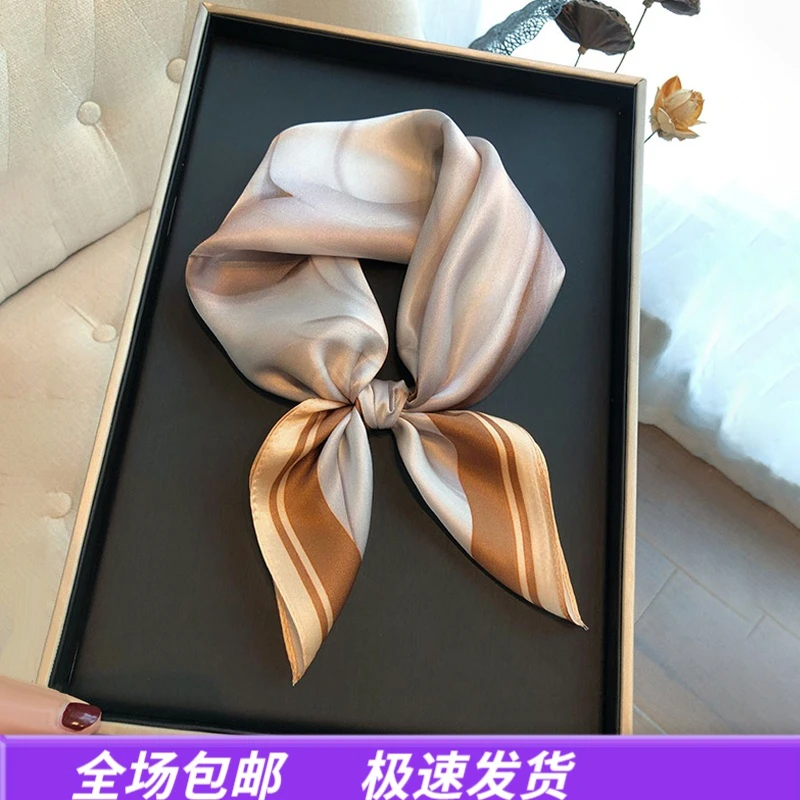 【礼盒】Viney真丝丝巾女方巾高端百搭领巾生日新年礼物送女生