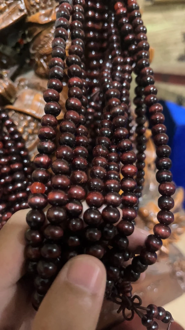 【闪购商品】204主播推荐红色小木手串108颗