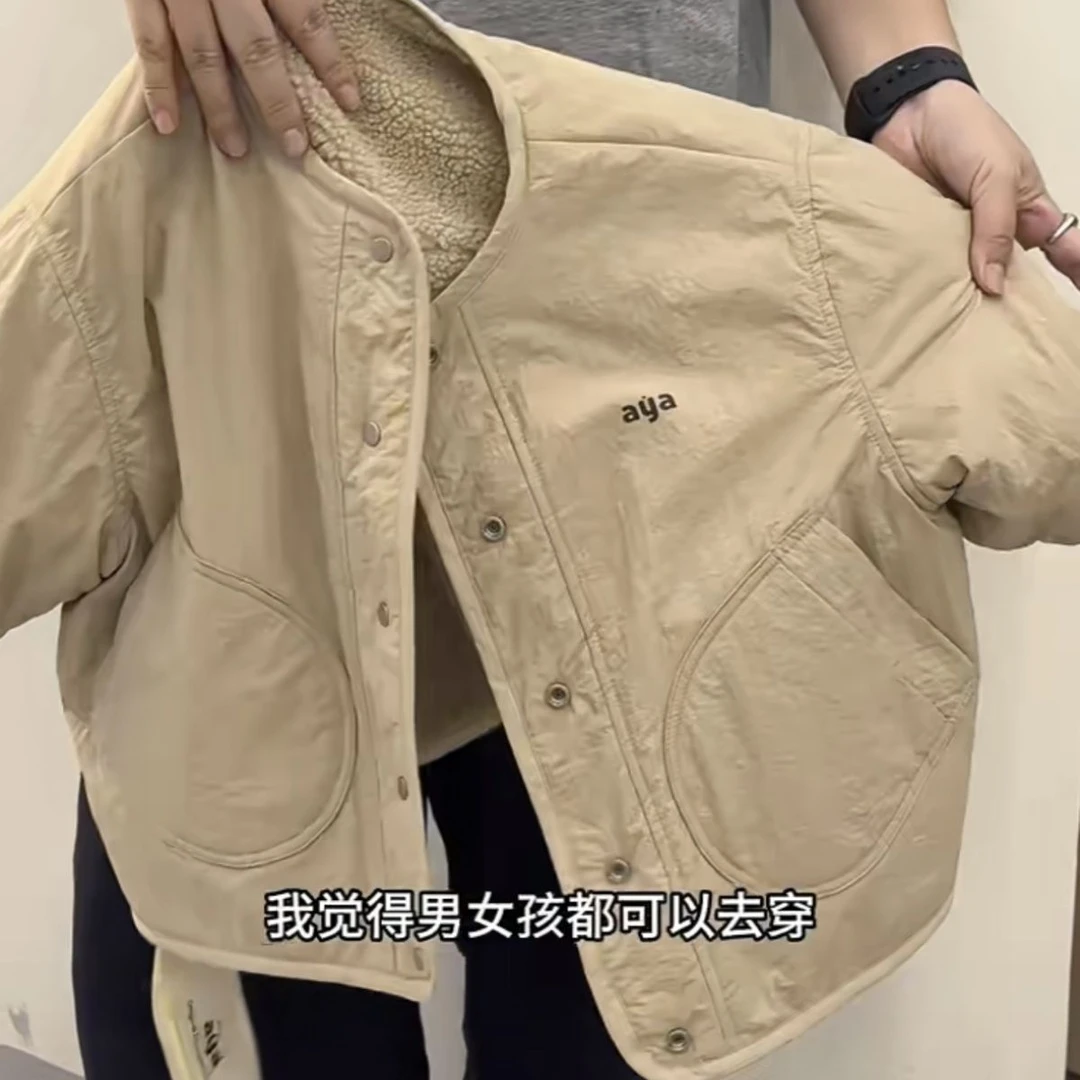 男童加绒外套秋冬款2025新款儿童秋季两面穿薄绒女宝宝秋装毛毛衣