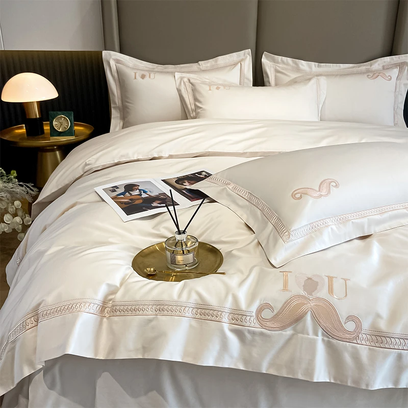 高档奢华轻奢风新疆长绒棉四件套全棉全棉