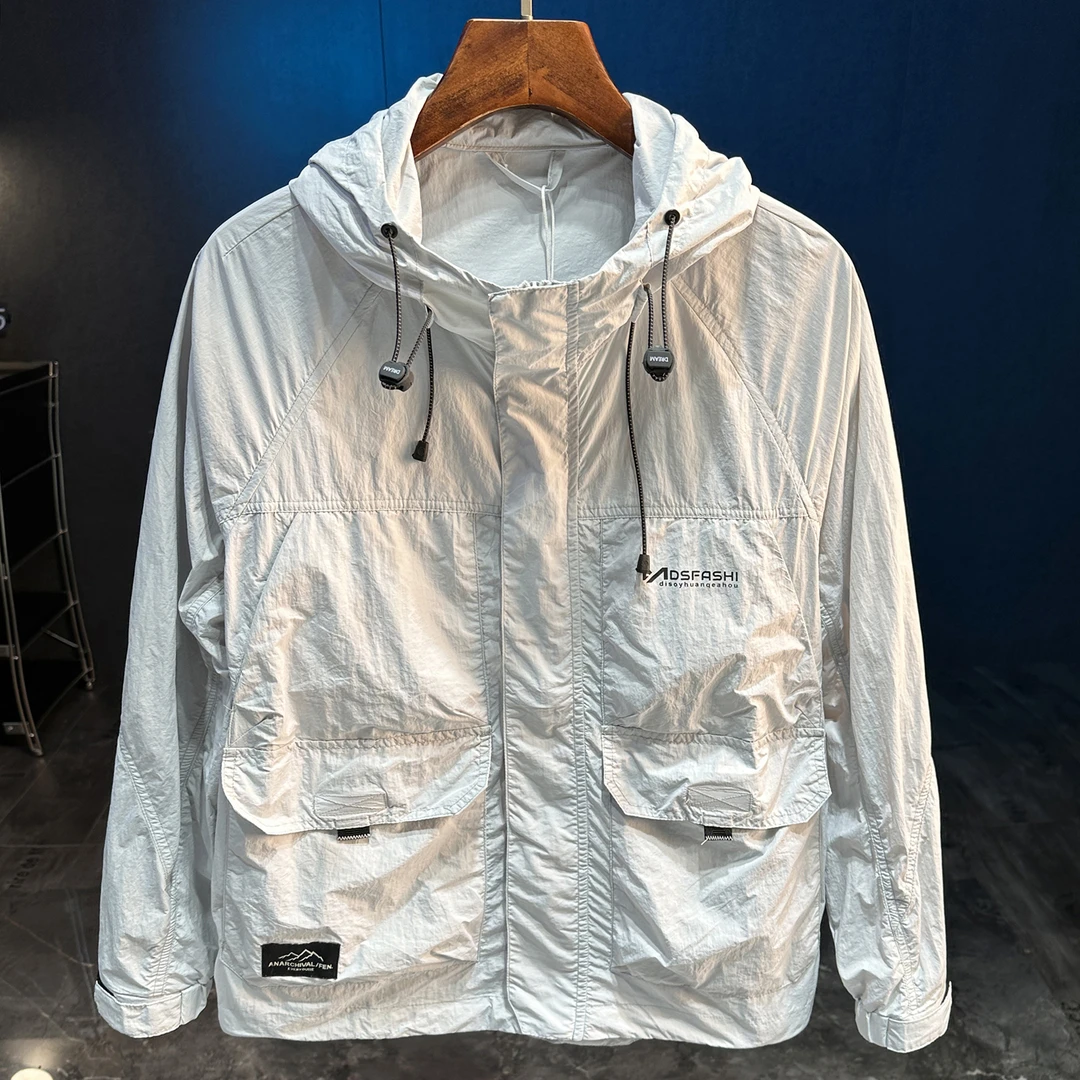 户外凉感透气防晒衣男2025新款夏季防紫外线男士薄款防晒服外套潮