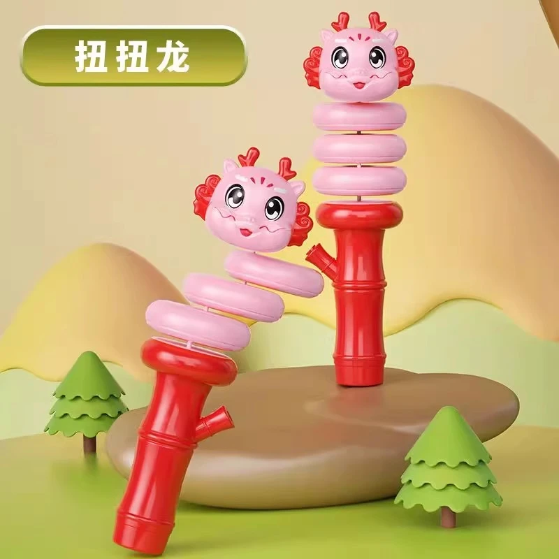 蛇年扭扭龙玩具批发蛇海底捞解锁爆款式可爱卡通鸭摇摆小蛇摆地摊