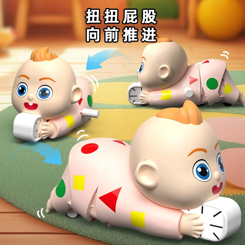 宝贝jojo卡皮巴拉蜡笔小新爬行玩具不想起床发条动感新生活手办礼