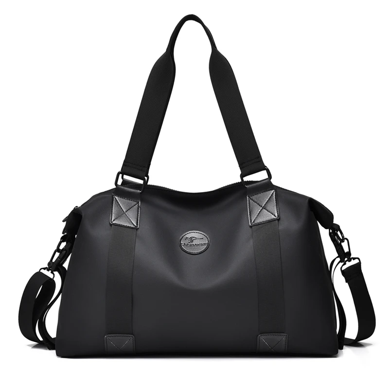 萨奇袋鼠男士牛津布手提包大容量旅行包袋男简约健身包防水包轻便