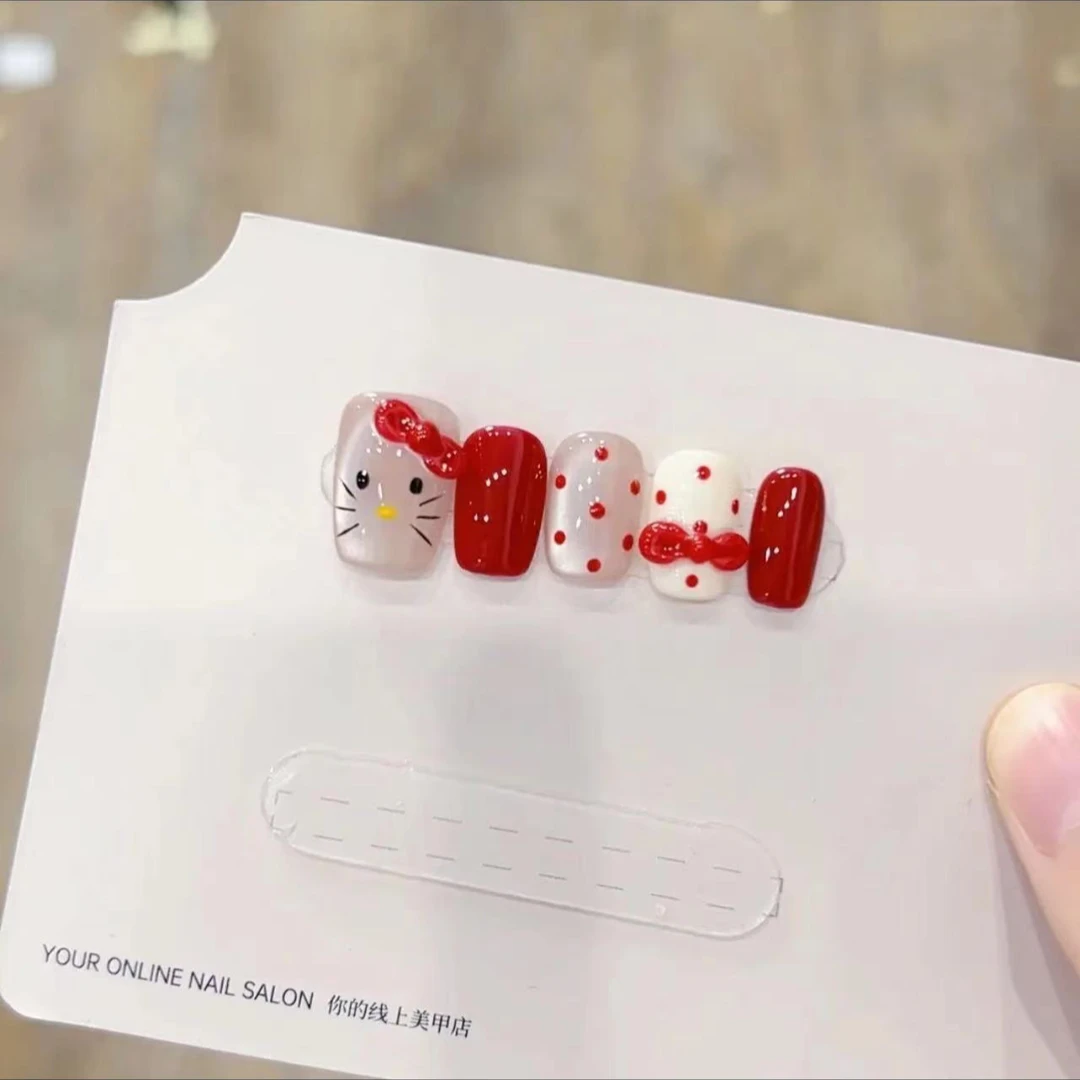 （KT猫）可爱精致显白手工穿戴甲