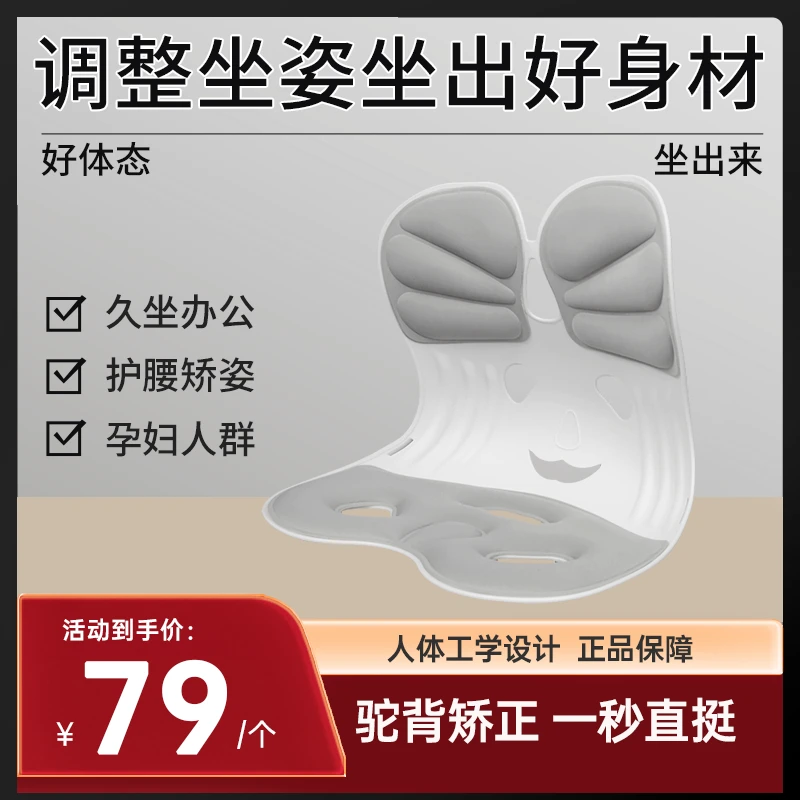 人体工学护腰坐姿椅矫正学习办公久坐神器护腰撑背久坐不累
