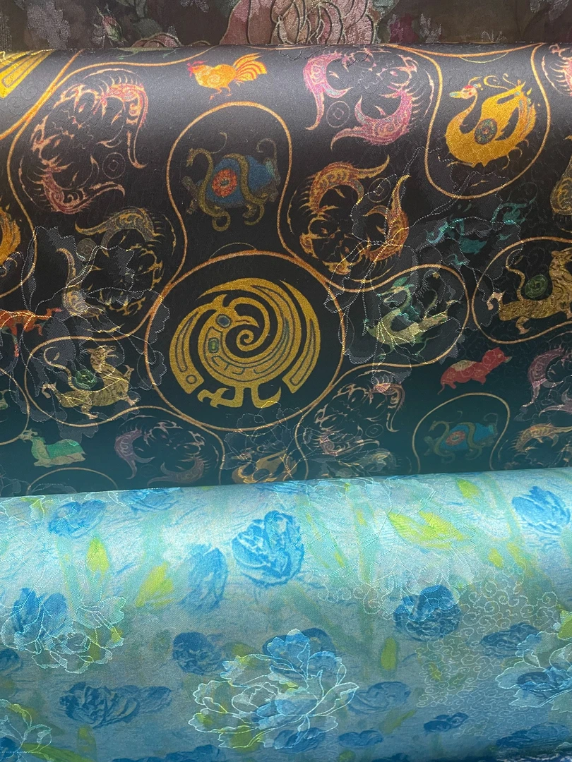 2024新中式 120  高档丝绸面料