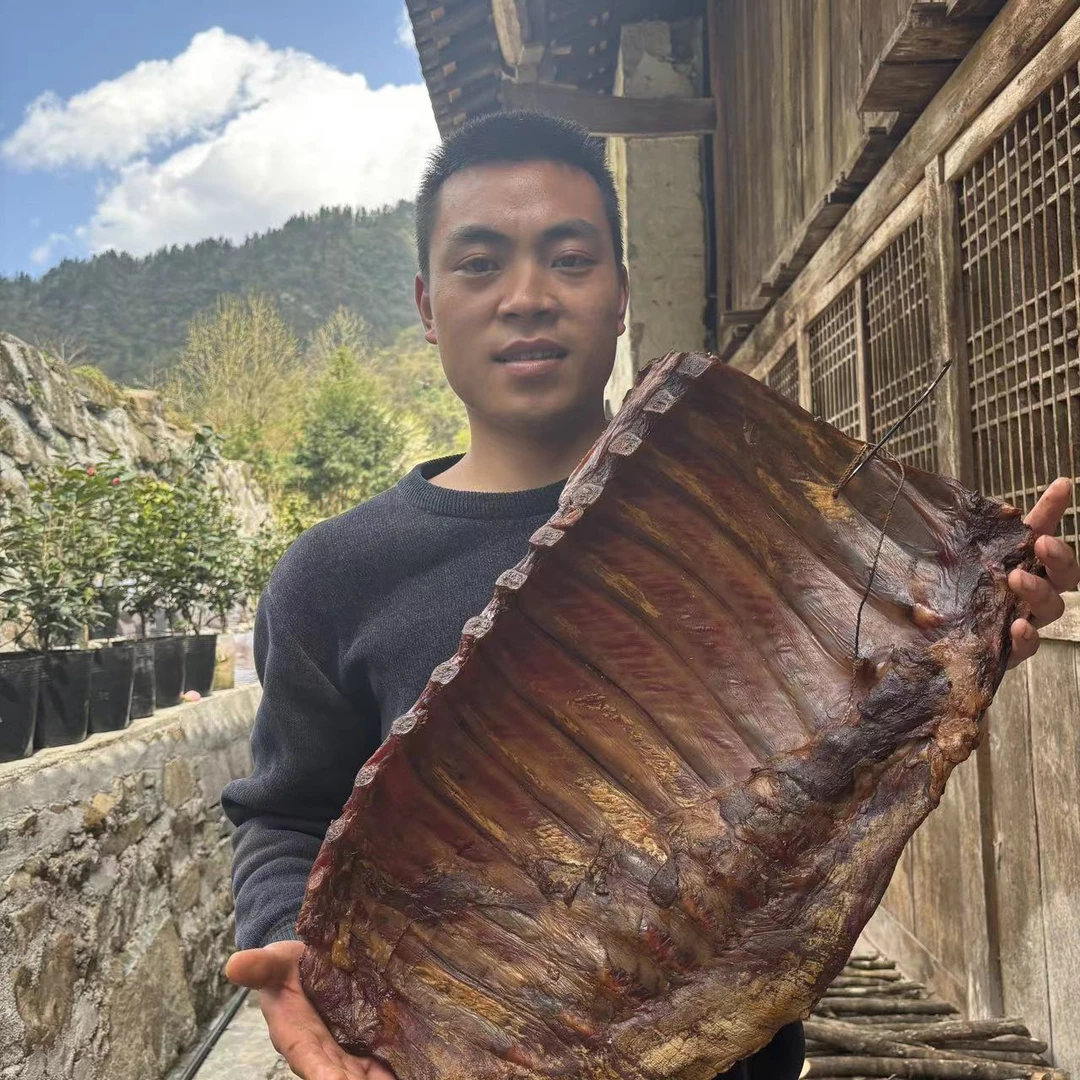 【直播间现称】土家柴火烟熏腊排骨腌腊肉满599送鸭子送香肠送豆角