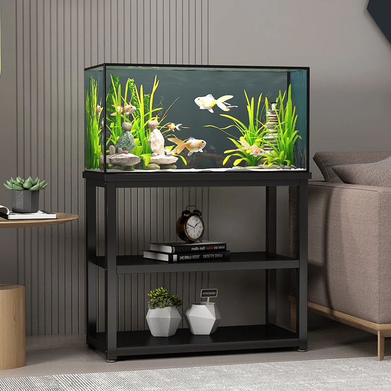 鱼缸架子鱼缸柜鱼缸桌适用小米鱼缸龟缸架金属钢架超强承重鱼缸架