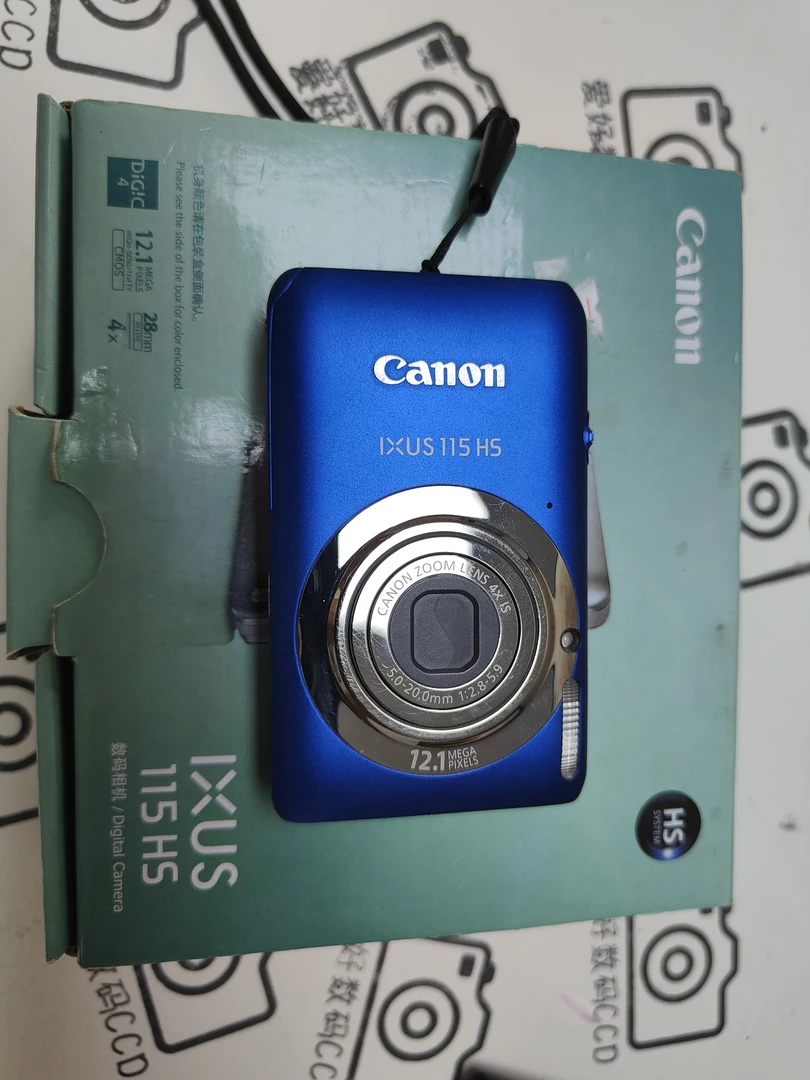 9新 Canon/佳能 IXUS115 1210万像素4倍光学变焦蓝色数码相机