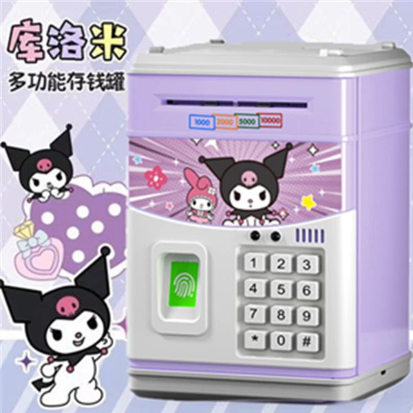 存钱罐指纹识别儿童储蓄大人用只进不出可爱密码指纹不可取密码