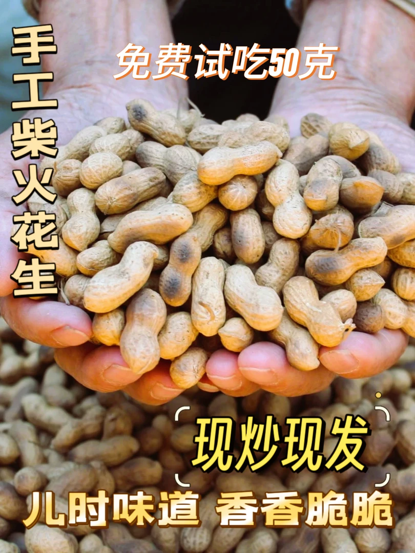 2024年新花生炒小花生口感香香脆脆香甜可口带壳追剧小零食