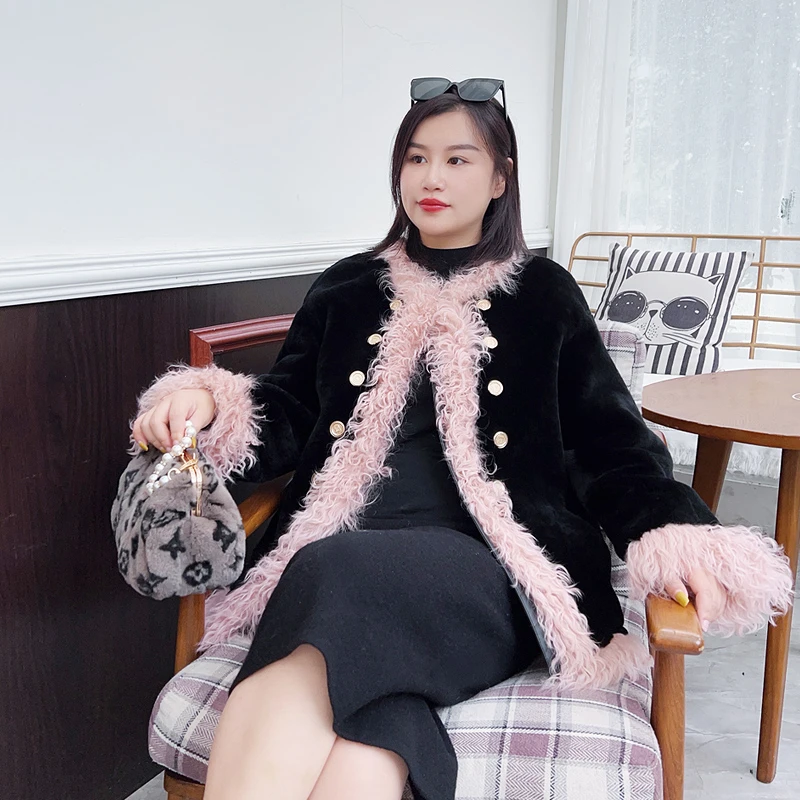 【巨显瘦】别格秀大码女装200斤胖mm羊毛外套冬装新小香风加厚百搭