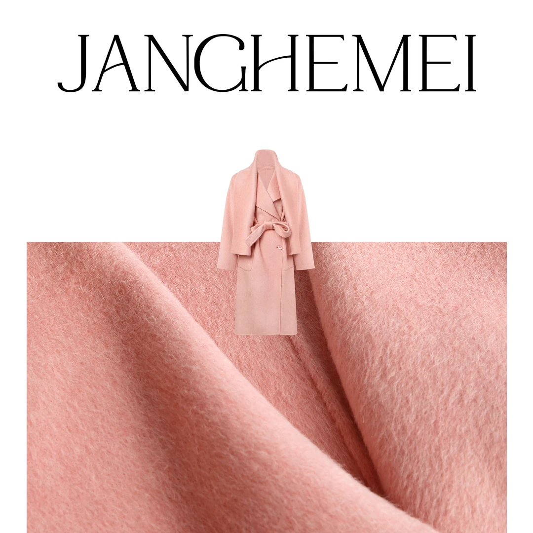 JANGHEMEI【双面毛呢外套】围巾款宽松羊毛羊驼绒外套 N10589M34