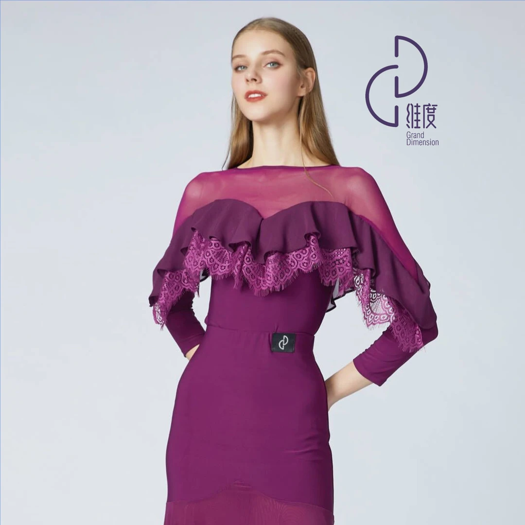 【维度舞服】Y219女士上衣摩登舞拉丁舞广场舞练习服赛服溯源好物