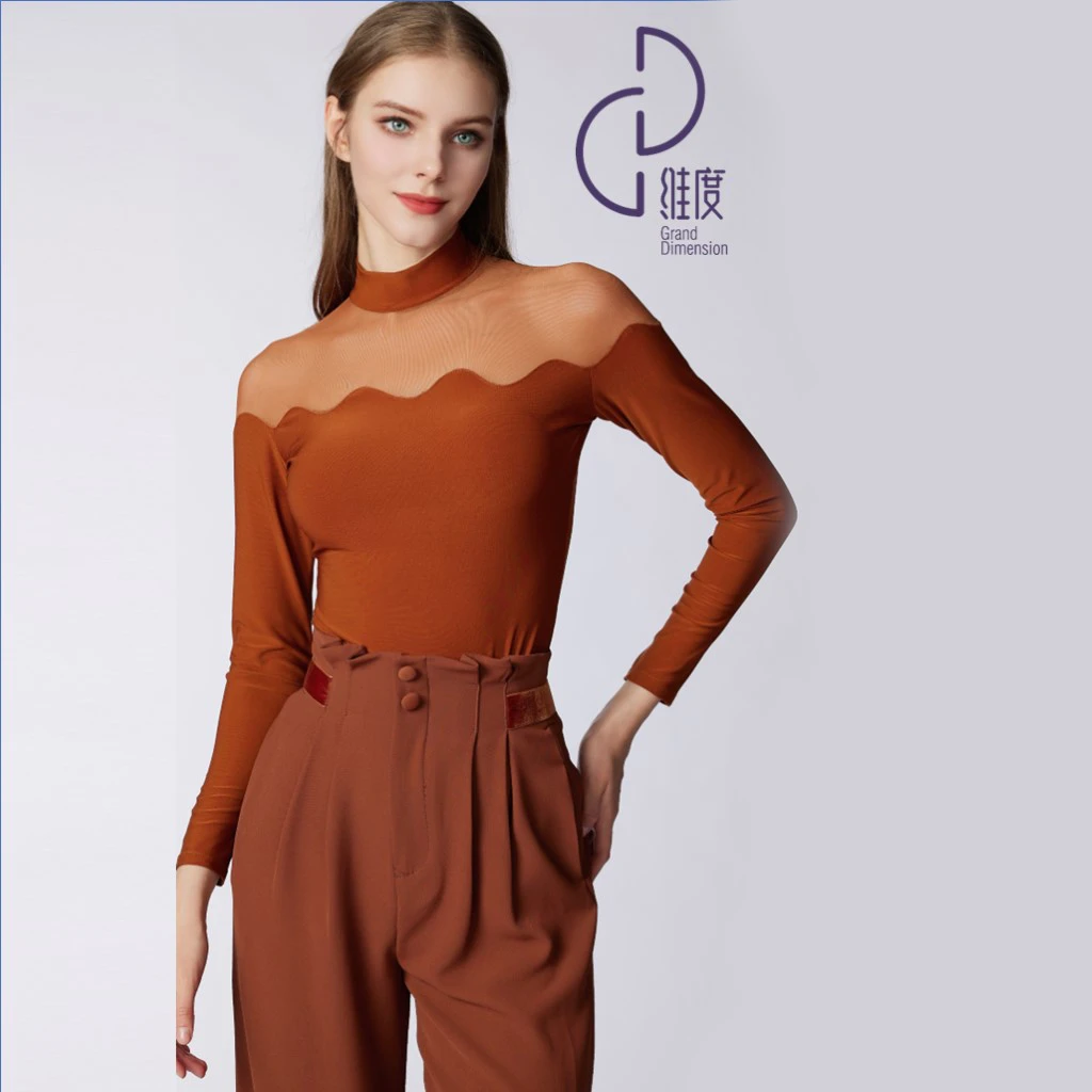 【维度舞服】Y71原创设计女士上衣摩登舞衣拉丁舞赛服溯源好物