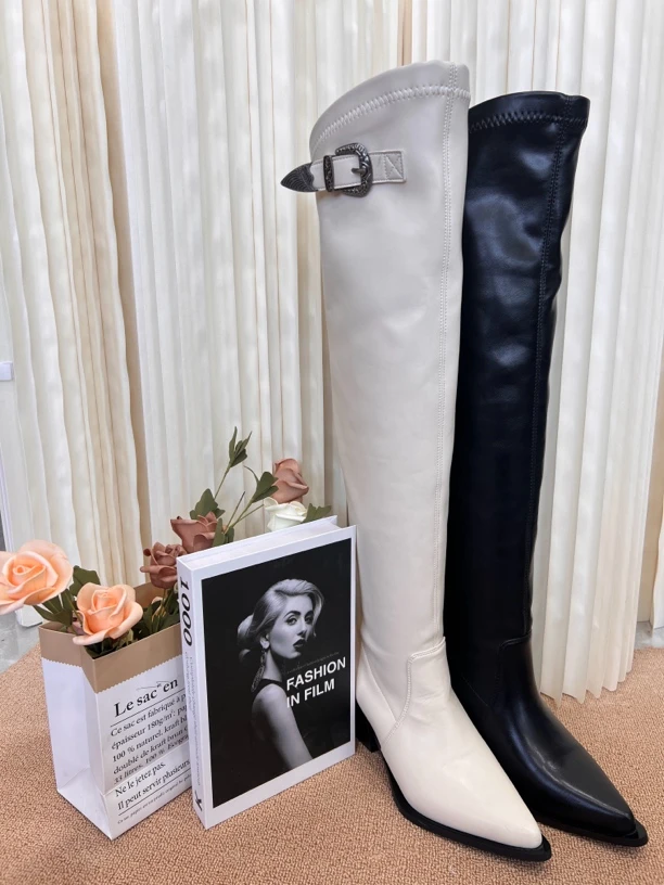 【2023-212新疆】女靴2024新款长靴时尚百搭长筒靴