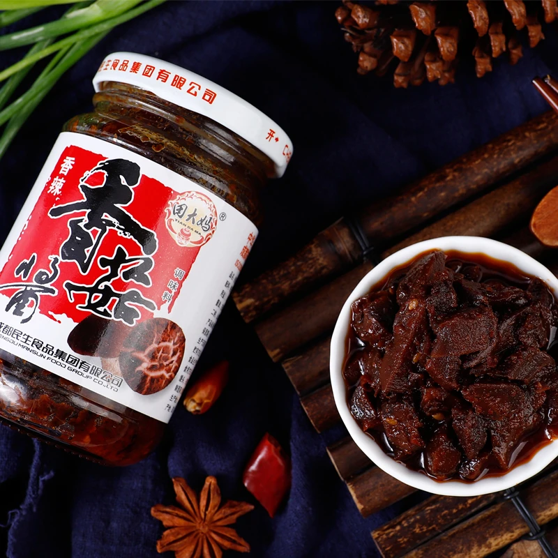 香辣香菇酱火锅蘸酱拌饭酱原味香菇酱200g厂家直销包邮