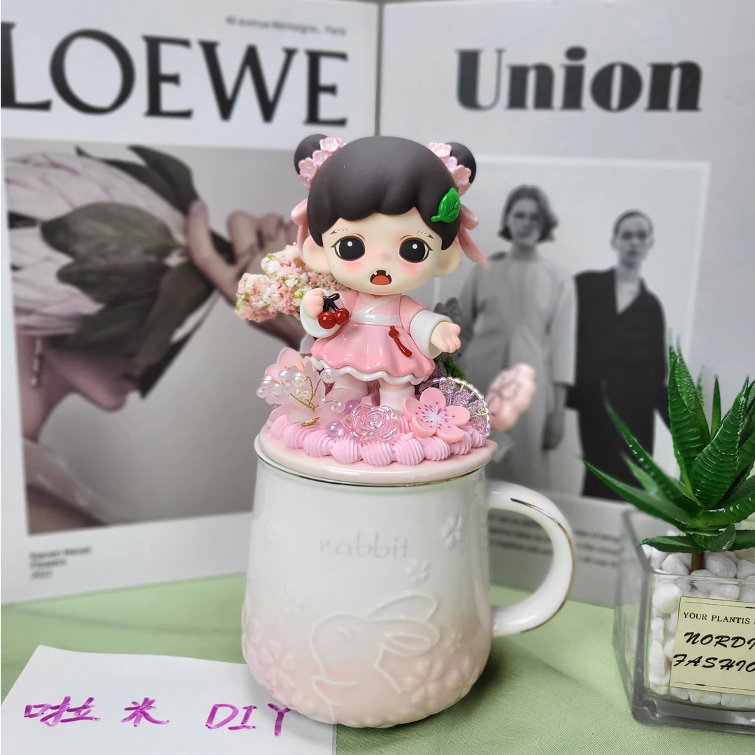 创意潮玩杯子diy定制手工制作奶油胶摆件