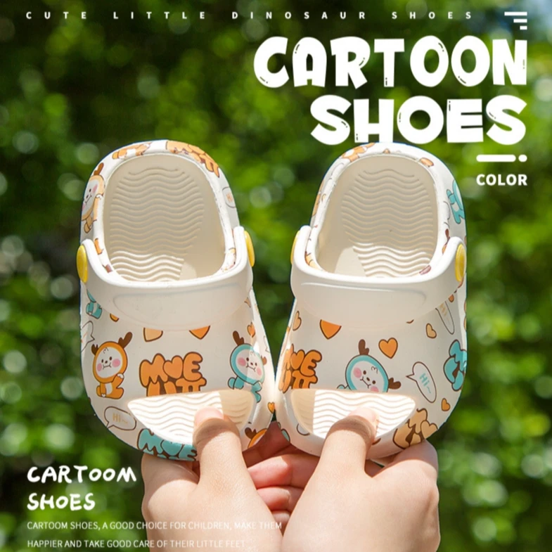 小鹿米利儿童拖鞋夏季男童室内防滑软底中小童居家透气女童沙滩鞋