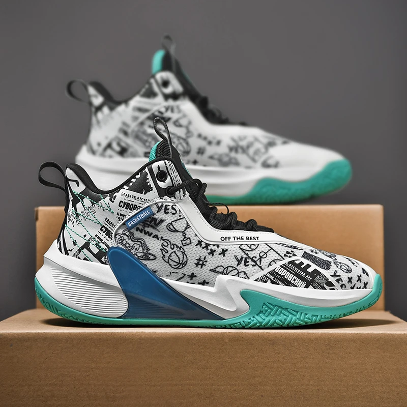 秋季8-9-10岁运动鞋男童篮球鞋小学生儿童男孩34-35-37码中童鞋子