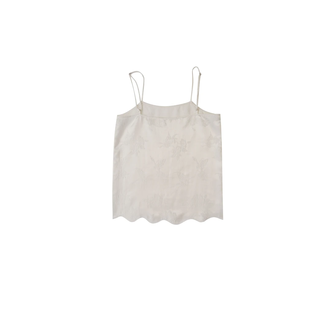 钇冰·国潮新中式时尚百搭重磅28姆米冠乐绉吊带背心6424241