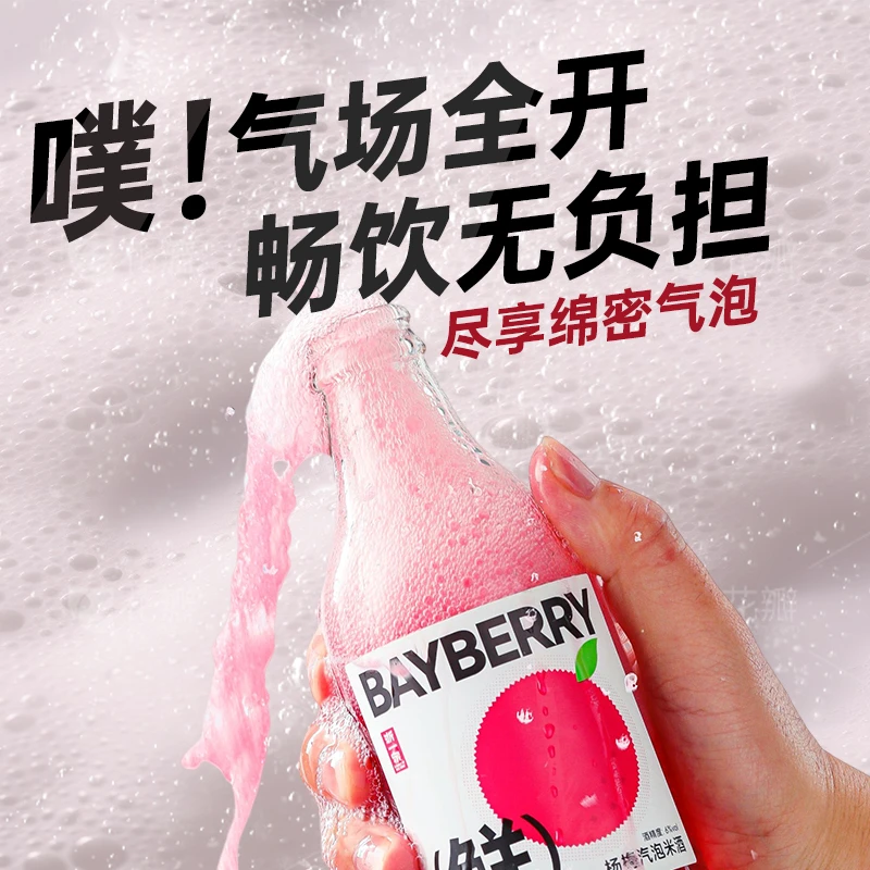 浙一家气泡杨梅米酒网红高颜值微醺潮饮酒290ml*2纯粮酿造好喝