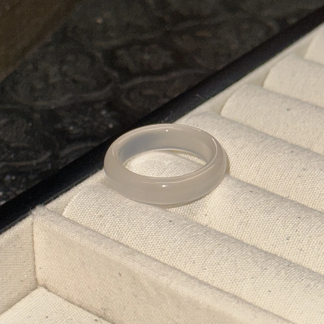 铜合金戒指 高级感白月光时尚戒指-2373