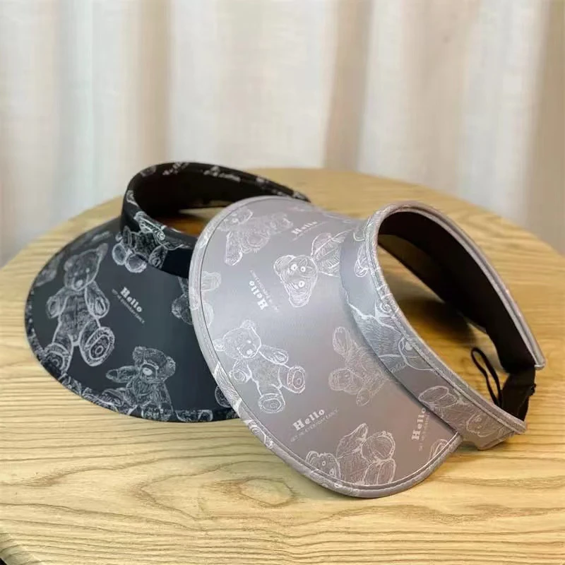 春夏新款小熊时尚空顶遮阳帽-32602