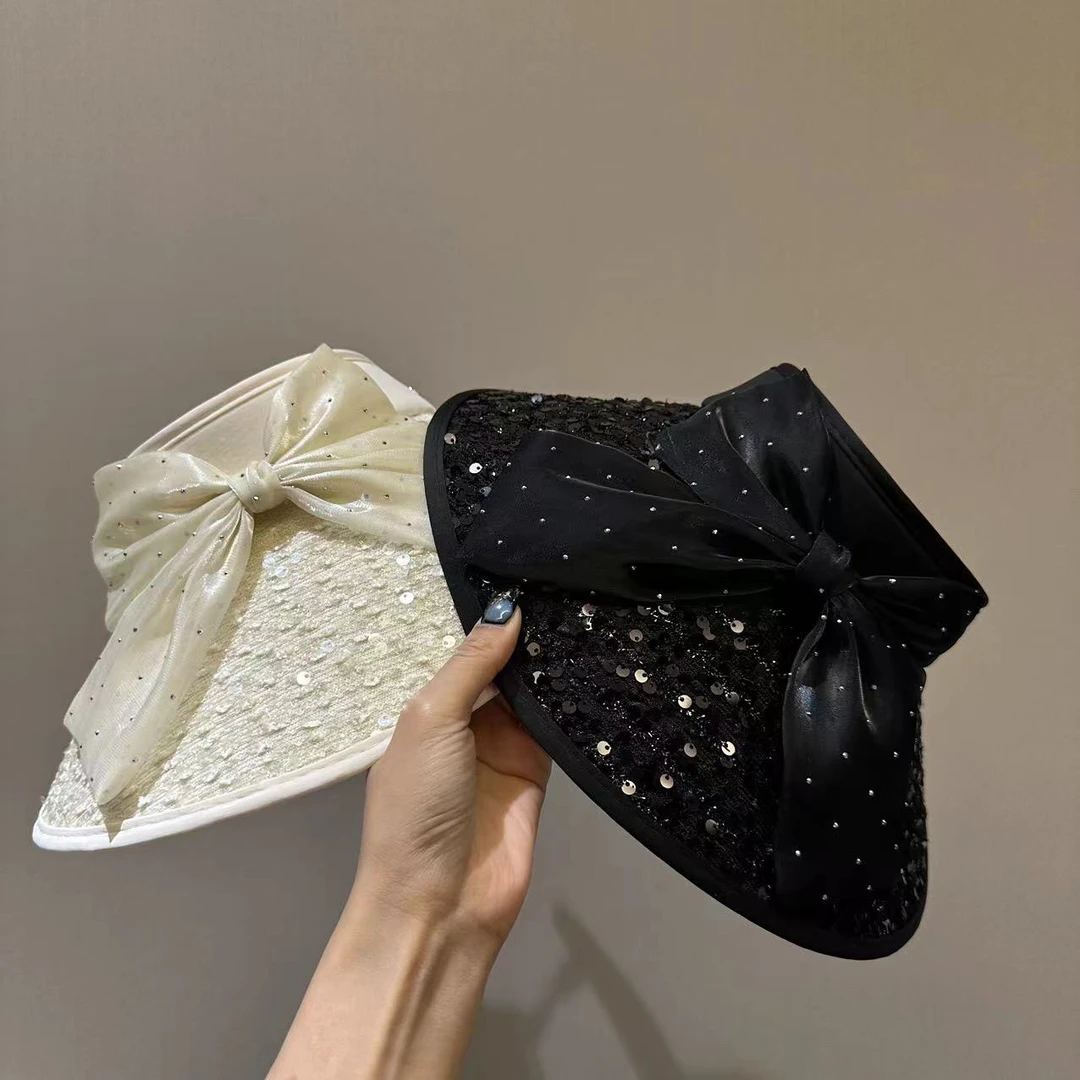 蝴蝶结闪闪时尚遮阳帽-32609