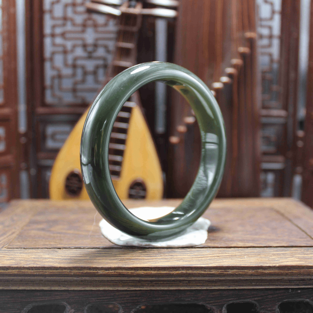 和田玉----黄口手镯（58mm）