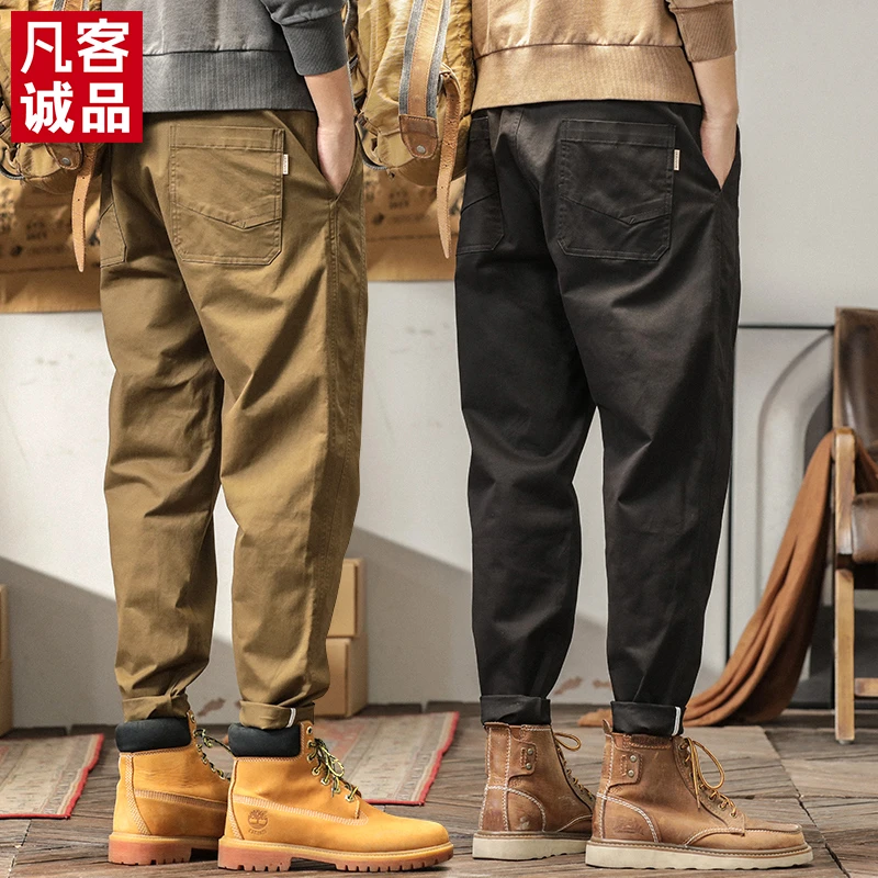 VANCL/凡客诚品秋季宽松小脚休闲锥型九分工装裤男士哈伦运动裤子