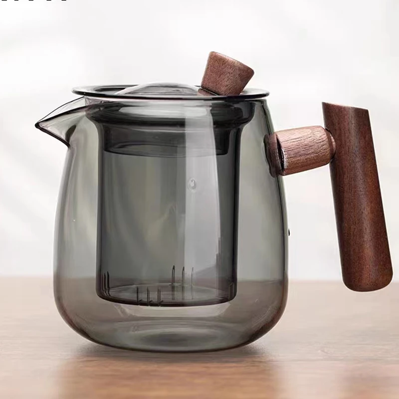 茶壶家用玻璃耐高温沏煮茶器茶具茶水壶单壶花茶红茶泡茶壶